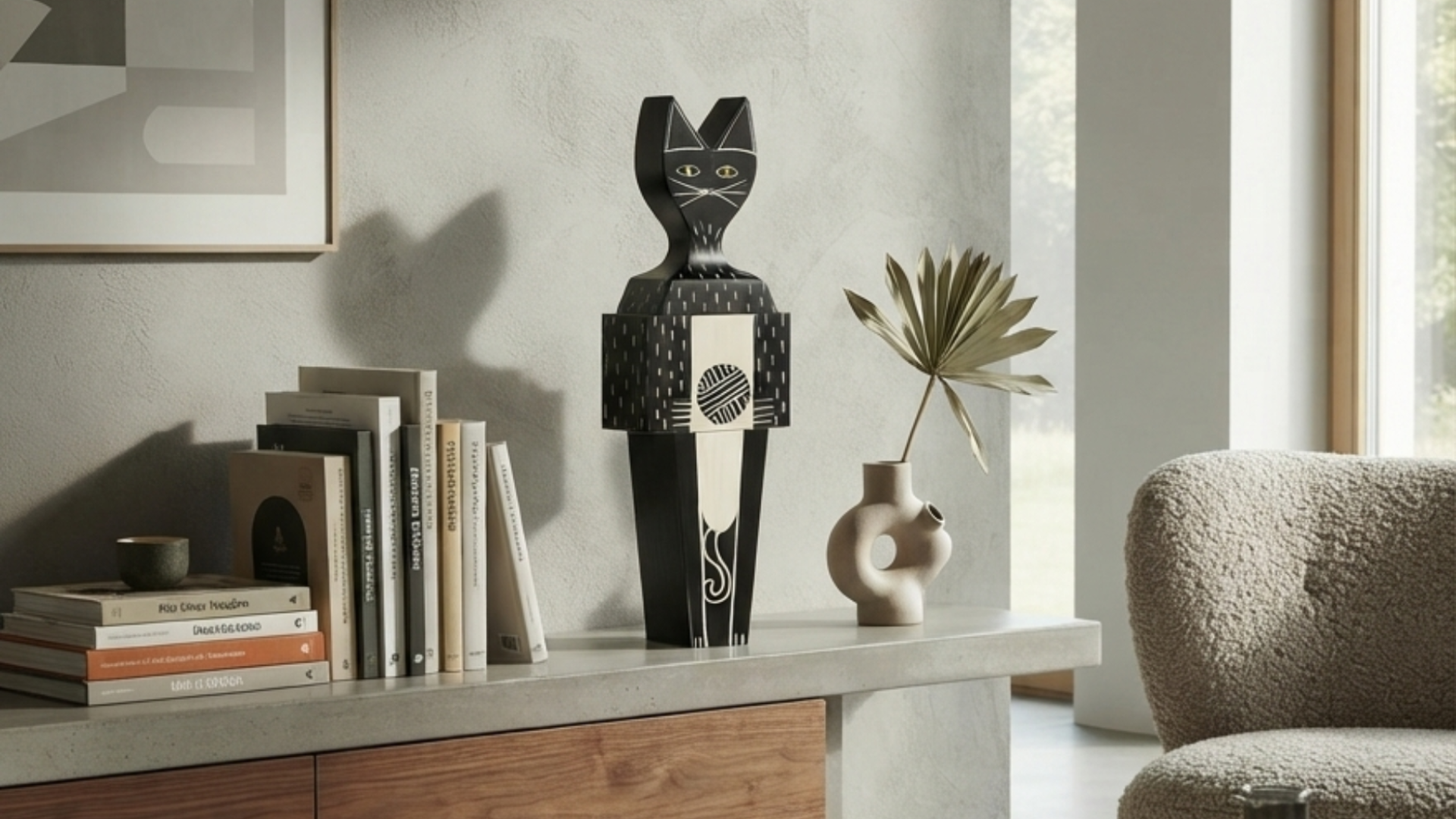 vitra wooden doll dog large