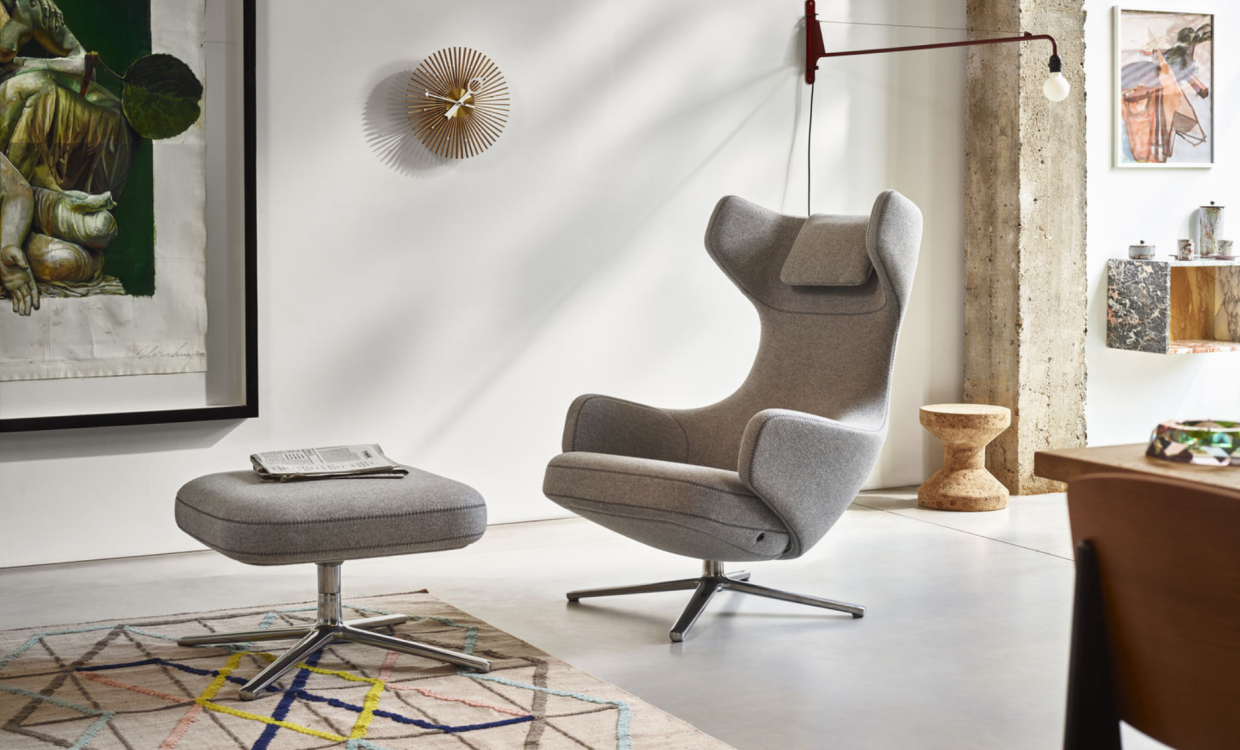 Fauteuil Grand Repos & Ottoman